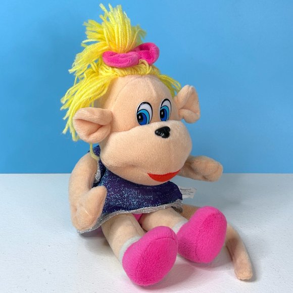 VERY RARE Vintage Plush Appeal Girl Monkey 14" Plush Stuffed Animal Toy‎ - Picture 2 of 4